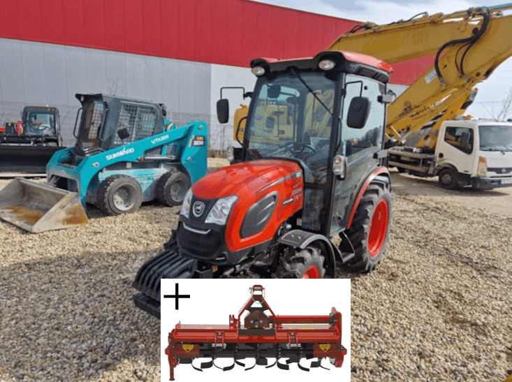 Tractor Kioti CK 4530CH cu Cabina + Freza Rotativa ZAF/ND 125 PROMO de vanzare