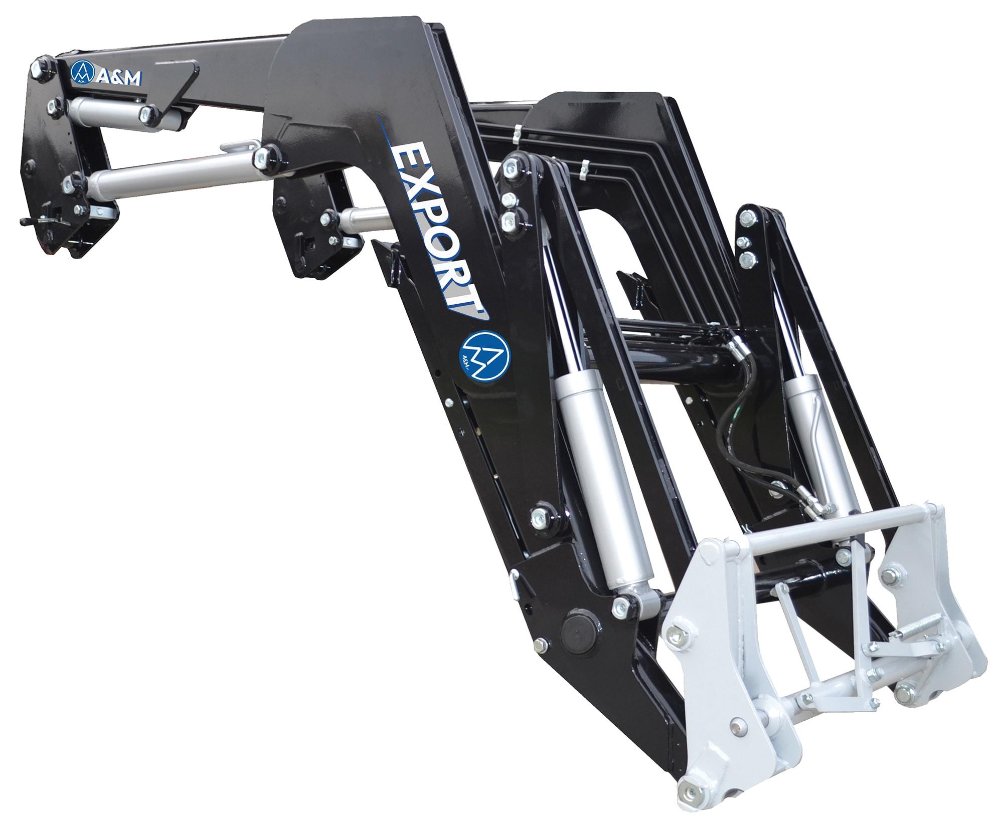 Incarcator frontal tractor ARGNANI & MONTI EXPORT mt. 3,85 - cu sistem hidraulic de autoaliniere --  80 - 120 CP -- de vanzare