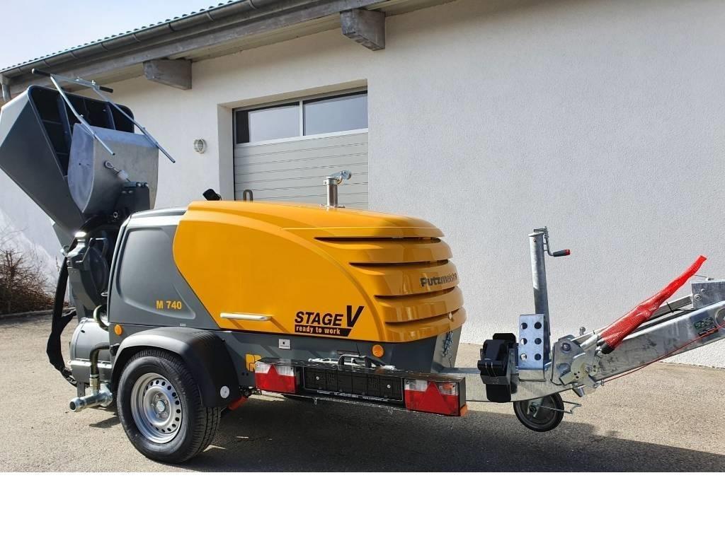 Piese Pompa de sapa Putzmeister M 740 DHBS Stage V (incarcator hidraulic + troliu + sapa alimentare nisip) de vanzare