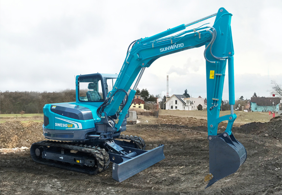 midiexcavator sunward constructii