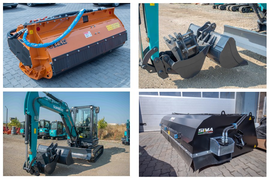 atasamente mini excavator lucrari publice