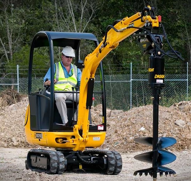 foreza mini excavator la lucru