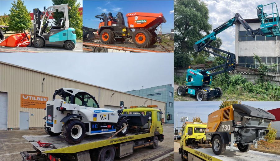 construction equipment at work