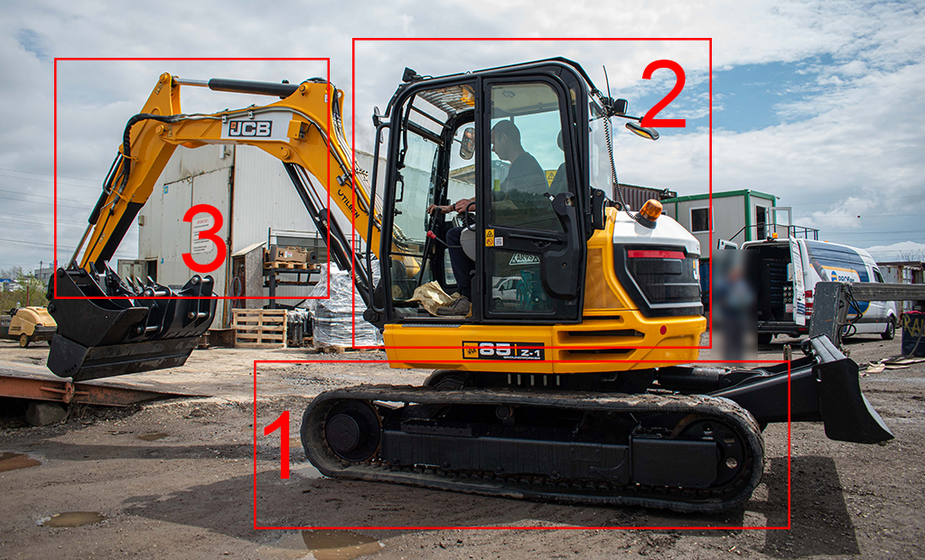constructia unui miniexcavator
